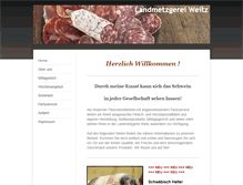 Tablet Screenshot of metzgerei-weitz.de